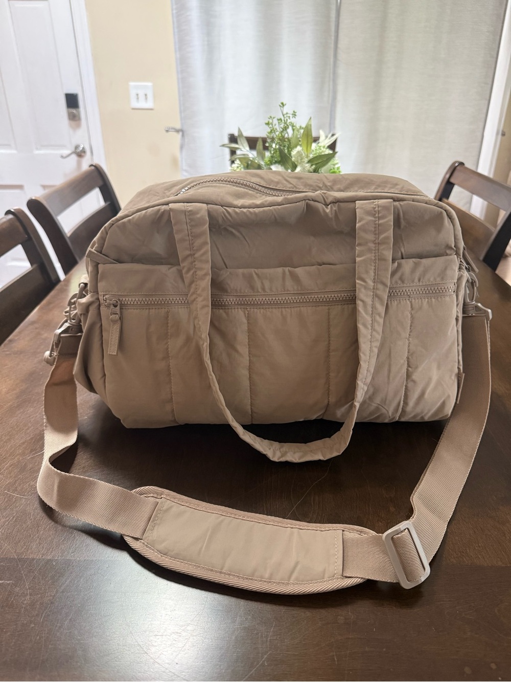 Bagsmart Weekender Duffle Bag in Medium Camel